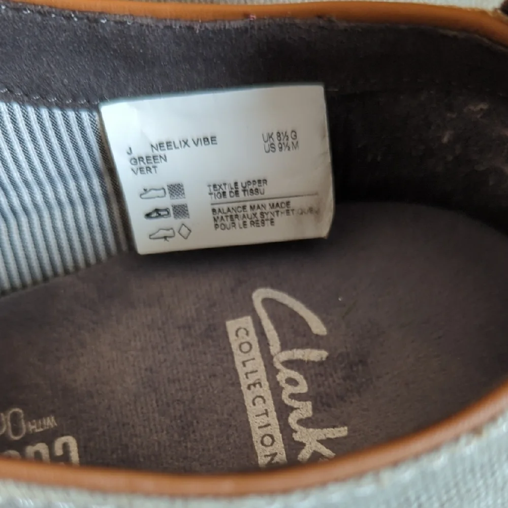 Clarks Men's Neelix Vibe Casual Cavas And Leather Olive/Taupe Oxford Boat Shoes